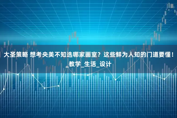 大圣策略 想考央美不知选哪家画室？这些鲜为人知的门道要懂！_教学_生活_设计