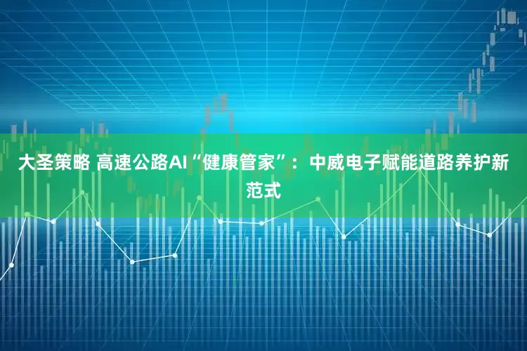 大圣策略 高速公路AI“健康管家”：中威电子赋能道路养护新范式